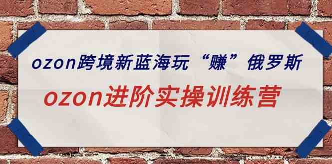 （9800期）ozon跨境新蓝海玩“赚”俄罗斯，ozon进阶实操训练营-时笙的博客