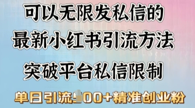 最新“摆烂式”引流打法，小红书私信引流，单天引流100+-时笙的博客