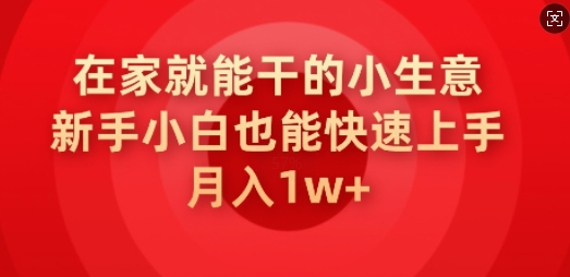 在家就能干的小生意，新手小白也能快速上手，月入1w-时笙的博客