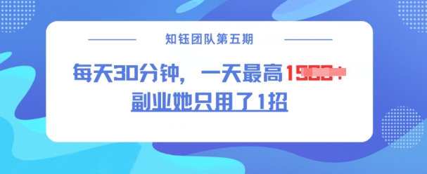 副业她只用了1招，每天30分钟，无脑二创，一天最高1.5k-时笙的博客