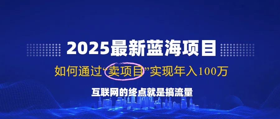 （14305期）2025最新蓝海项目，零门槛轻松复制，月入10万+，新手也能操作！-时笙的博客